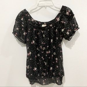 Translucent Floral Top